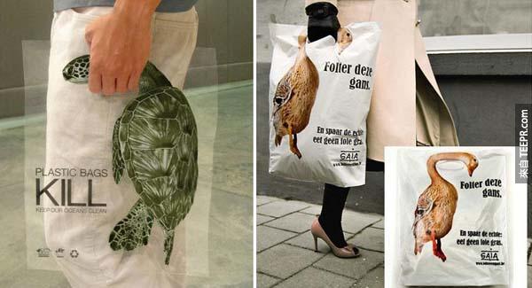 25.) 塑膠袋是殺動物兇手。